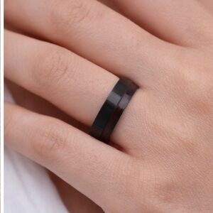 NWOT Size 9 Stainless steel band enamel inlay